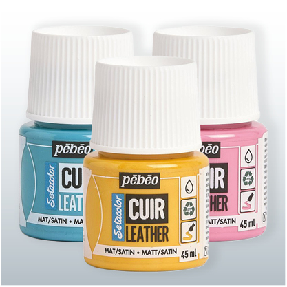 Produktbild - Pebeo Setacolor CUIR Lederfarben Matt-Satin